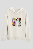 MarshmelloBaskılı Beyaz Hoodie