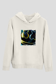 MarshmelloBaskılı Beyaz Hoodie