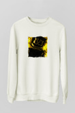 MarshmelloBaskılı Beyaz Sweatshirt