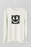 MarshmelloBaskılı Beyaz Sweatshirt
