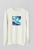 MarshmelloBaskılı Beyaz Sweatshirt