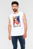 Mary Fairrfax Somerville Baskılı Unisex Kolsuz Beyaz Tişört - Tshirt