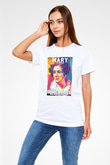 Mary Fairrfax Somerville Baskılı Unisex Beyaz Tişört - Tshirt