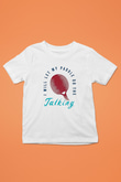 Masa Tenisi Baskılı Unisex Beyaz Çocuk Tişört - Tshirt