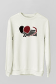 Masa tenisi Beyaz Unisex Sweatshirt