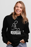 Masör Siyah Unisex Kapüşonlu Sweatshirt