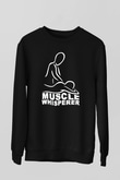 Masör Siyah Unisex Sweatshirt