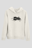 Massive Attack Baskılı Beyaz Unisex Kapüşonlu Sweatshirt