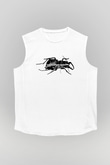 Massive Attack Baskılı Beyaz Unisex Kolsuz Tişört - Tshirt