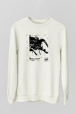 Massive Attack Baskılı Beyaz Unisex Sweatshirt