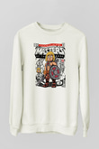Master Of The Universe Baskılı Unisex Beyaz Sweatshirt
