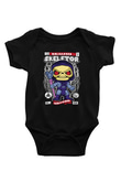 Master Of Universe Baskılı Unisex Siyah Bebek Body - Zıbın