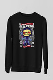 Master Of Universe Baskılı Unisex Siyah Sweatshirt