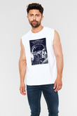 Mastodon Beyaz Unisex Kolsuz Tişört