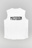 Mastodon Beyaz Unisex Kolsuz Tişört