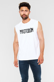 Mastodon Beyaz Unisex Kolsuz Tişört