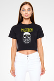 Mastodon Siyah  Crop Top Tişört