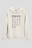 Matematiğin Ötesinde Baskılı Unisex Ekru Hoodie