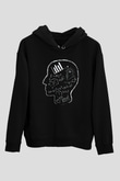 Matematikçi Siyah Unisex Kapşonlu Sweatshirt