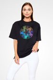Matematikçi Siyah Unisex Oversize Tişört T-Shirt