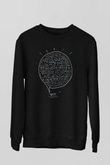 Matematikçi Siyah Unisex Sweatshirt