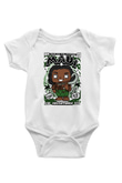 Maui Baskılı Unisex Beyaz Bebek Body - Zıbın