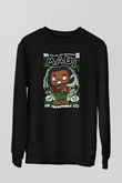 MAUI Baskılı Unisex Siyah Sweatshirt