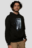 Mavi Gözlü AslanSiyah  Unisex Hoodie