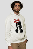 Max Payne Baskılı Beyaz Unisex Kapüşonlu Sweatshirt
