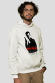 Max Payne Baskılı Beyaz Unisex Kapüşonlu Sweatshirt