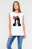 Max Payne Baskılı Beyaz Unisex Kolsuz Tişört - Tshirt