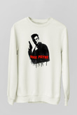 Max Payne Baskılı Beyaz Unisex Sweatshirt