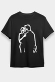 Max Payne Baskılı Unisex Siyah Tişört - Tshirt