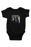 MC Hammer Baskılı Unisex Siyah Bebek Body - Zıbın
