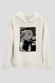 MC Hammer Beyaz Unisex Kapüşonlu Sweatshirt