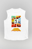 Mega Man Beyaz Unisex Kolsuz Tişört