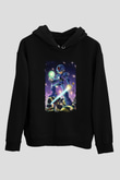 Mega Man Siyah Unisex Hoodie
