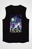 Mega Man Siyah Unisex Kolsuz Tişört