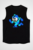 Mega Man Siyah Unisex Kolsuz Tişört