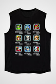 Mega Man Siyah Unisex  Kolsuz Tişört