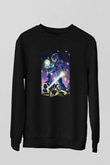 Mega Man Siyah Unisex Sweatshirt