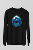 Mega Man Siyah Unisex  Sweatshirt