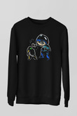 Mega Man Siyah Unisex  Sweatshirt