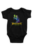 Megadeth Baskılı Unisex Siyah Bebek Body - Zıbın