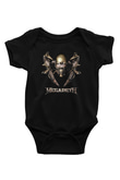 Megadeth Baskılı Unisex Siyah Bebek Body - Zıbın