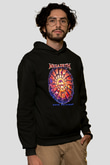 Megadeth Baskılı Unisex Siyah Kapüşonlu Sweatshirt