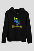 Megadeth Baskılı Unisex Siyah Kapüşonlu Sweatshirt