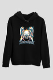 Megadeth Baskılı Unisex Siyah Kapüşonlu Sweatshirt