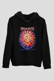 Megadeth Baskılı Unisex Siyah Kapüşonlu Sweatshirt