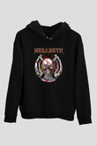 Megadeth Baskılı Unisex Siyah Kapüşonlu Sweatshirt